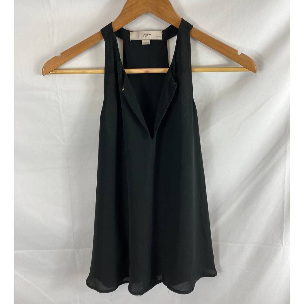 Ann Taylor LOFT Sleeveless V Neck Blouse XXSP